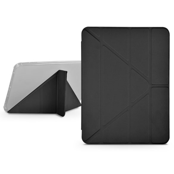Apple iPad 10.9 (2022) tablet tok (Smart Case) on/off funkcióval, Apple Pencil  tartóval - Devia Gremlin Series Case With Pencil Slot - fekete