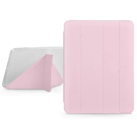   Apple iPad 10.9 (2022) tablet tok (Smart Case) on/off funkcióval, Apple Pencil  tartóval - Devia Gremlin Series Case With Pencil Slot - pink
