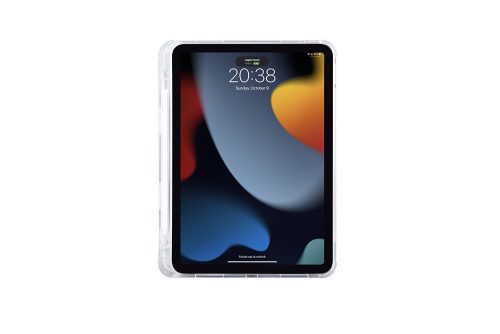 Apple iPad 10.2 (2019/2020/2021) tablet tok (Smart Case) on/off funkcióval,     Apple Pencil tartóval - Devia Gremlin Series Case With Pencil Slot - kék