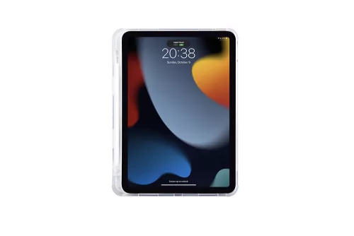 Apple iPad 10.2 (2019/2020/2021) tablet tok (Smart Case) on/off funkcióval,     Apple Pencil tartóval - Devia Gremlin Series Case With Pencil Slot - pink