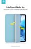 Apple iPad Air 4 (2020)/iPad Air 5 (2022) 10.9/iPad Pro 11 (2022) tablet tok    (Smart Case) on/off funkcióval, Apple Pencil tartóval, mágneses töltővel - DeviaLeather Case With Pencil Slot - kék
