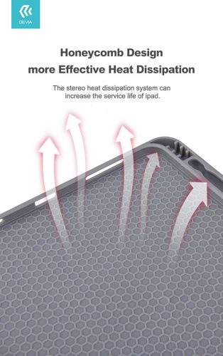 Apple iPad Air 4 (2020)/iPad Air 5 (2022) 10.9/iPad Pro 11 (2022) tablet tok    (Smart Case) on/off funkcióval, Apple Pencil tartóval, mágneses töltővel - DeviaLeather Case With Pencil Slot - kék