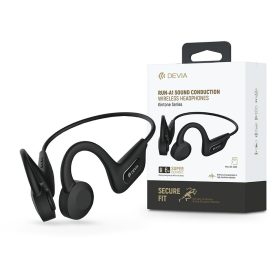   Devia Sport Bluetooth sztereó fülhallgató v5.0 microSD kártyaolvasóval - Devia  Kintone Series Run-A1 Sound Conduction Wireless Headset - fekete