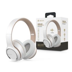   Devia Wireless Bluetooth sztereó fejhallgató beépített mikrofonnal - Devia Kintone Series Wireless Headphones V2 - fehér