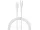 Devia USB Type-C - USB Type-C adat- és töltőkábel 1 m-es vezetékkel - Devia     Kintone Series Type-C To Type-C Cable - 15W - fehér - ECO csomagolás