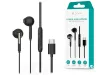 Devia univerzális sztereó felvevős fülhallgató - Type-C - Devia Kintone Series  A1 Digital Wired Earphone - fekete
