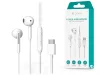 Devia univerzális sztereó felvevős fülhallgató - Type-C - Devia Kintone Series  A1 Digital Wired Earphone - fehér