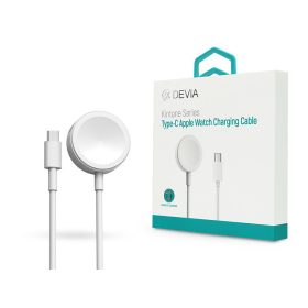   Devia mágneses töltőkábel Apple Watch órához + USB Type-C kábel - Devia Smart Series Type-C Apple Watch Charging Cable - fehér