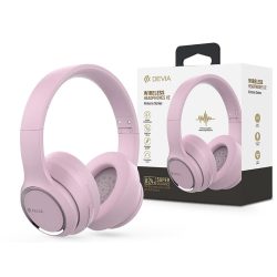   Devia Wireless Bluetooth sztereó fejhallgató beépített mikrofonnal - Devia      Kintone Series Wireless Headphones V2 - rózsaszín