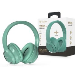   Devia Wireless Bluetooth sztereó fejhallgató beépített mikrofonnal - Devia      Kintone Series Wireless Headphones V2 - zöld
