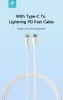 Devia hálózati töltő adapter Type-C bemenettel + Type-C - Lightning kábel - 20W - Devia Smart Series PD Quick Charger V2 - fehér