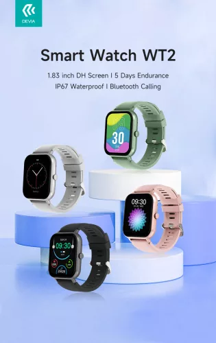 Devia WT2 Smart Watch okosóra - ezüst