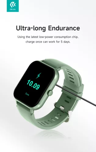 Devia WT2 Smart Watch okosóra - ezüst