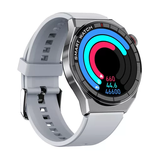 Devia Pro1 Smart Watch okosóra AMOLED kijelzővel - ezüst
