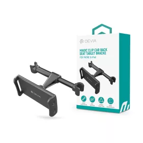   Devia univerzális fejtámlára szerelhető telefon/tablet autós tartó 5 - 12 ''    méretű készülékekhez - Devia Magic Clip Car Back Seat Tablet Bracke - fekete