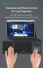 Devia összecsukható vezeték nélküli Bluetooth billentyűzet érintőpaddal - Devia Lingo Series Foldable Wireless Keyboard with Touchpad - fekete