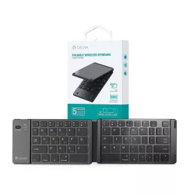   Devia összecsukható vezeték nélküli Bluetooth billentyűzet - Devia Lingo Series Foldable Wireless Keyboard - fekete