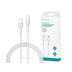   Devia USB Type-C - Lightning adat- és töltőkábel 1 m-es vezetékkel - Devia Kintone Series Type-C to Lightning PD Cable - 27W - fehér