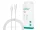 Devia USB Type-C - Lightning adat- és töltőkábel 1 m-es vezetékkel - Devia Kintone Series Type-C to Lightning PD Cable - 27W - fehér