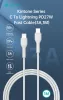 Devia USB Type-C - Lightning adat- és töltőkábel 1 m-es vezetékkel - Devia Kintone Series Type-C to Lightning PD Cable - 27W - fehér - ECO csomagolás