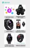 Devia Smart Watch Pro5 okosóra pótszíjjal - fekete