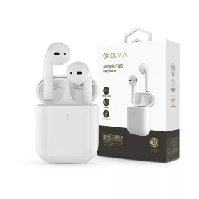   Devia TWS Bluetooth sztereó headset v5.3 + töltőtok - Devia Airbuds-TWS Wireless Earphone with Charging Case - fehér