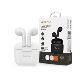   Devia TWS Bluetooth sztereó headset v5.3 + töltőtok - Devia TWS-K1 Wireless Earphone with Charging Case - fehér