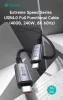 Devia Extreme Speed Series USB4.0 40 Gbps 240W PD Type-C/Type-C adat- és töltőkábel 1m - fekete