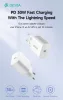 Devia GaN hálózati töltő adapterType-C bemenettel - 30W - Devia Smart Series PD 30W GaN Charger - fehér
