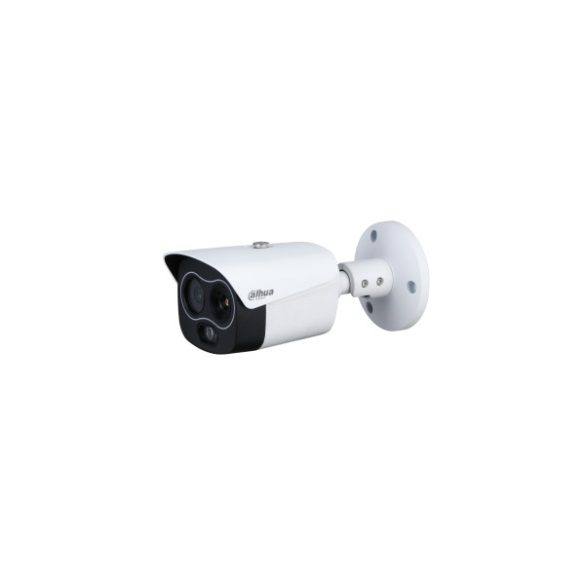 Dahua IP Bullet dual hőkamera - TPC-BF1241-D3F4 (256x192, 3,5mm / 4MP, 4mm, ICR, IR30m, IP67, WDR, audio, I/O, PoE)