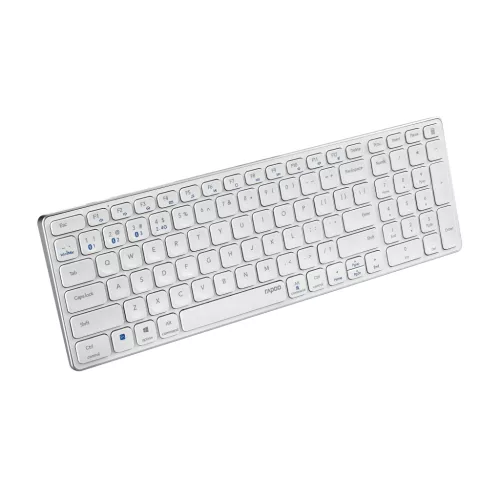 Rapoo E9700M vezeték nélküli billentyűzet BT+2.4GHz - fehér (217473)