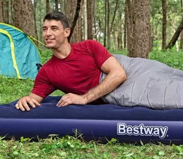 BestWay Felfújható matrac - egyszemélyes, velúr - 188 x 99 x 22 cm (DA00535)