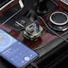 HOCO Bluetooth FM-transmitter/szivargyújtó töltő - 2xUSB + MP3 + PD45W +  QC 3.0- HOCO E76 - fekete