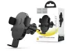 HOCO univerzális szellőzőrácsba illeszthető  autós tartó 4,5-7'' méretű         készülékekhez - HOCO H18 Mighty Air Vent Car Holder - fekete
