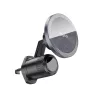 HOCO univerzális szellőzőrácsba illeszthető mágneses autós tartó 4,5-7 '' méretű készülékekhez, MagSafe gyűrűvel - HOCO H23 Air Outlet Car Holder - fekete/ezüst
