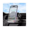 HOCO univerzális szellőzőrácsba illeszthető mágneses autós tartó 4,5-7 '' méretű készülékekhez, MagSafe gyűrűvel - HOCO H23 Air Outlet Car Holder - fekete/ezüst