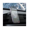 HOCO univerzális szellőzőrácsba illeszthető mágneses autós tartó 4,5-7 '' méretű készülékekhez, MagSafe gyűrűvel - HOCO H23 Air Outlet Car Holder - fekete/ezüst
