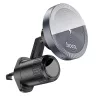 HOCO Qi vezeték nélküli, szellőzőrácsba illeszthető autós tartó/gyorstöltő      MagSafe funkcióval - HOCO HW6 Magnetic Car Holder - fekete