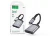 HOCO SD/microSD mermóriakártya-olvasó Lightning csatlakozóval - HOCO UA25 OTG Card Reader - fekete/szürke