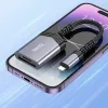 HOCO SD/microSD mermóriakártya-olvasó Lightning csatlakozóval - HOCO UA25 OTG Card Reader - fekete/szürke