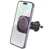 HOCO univerzális szellőzőrácsba illeszthető mágneses autós tartó 4,5-7'' méretű készülékekhez - HOCO H28 Magnetic Air Vent Car Holder - fekete