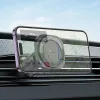 HOCO univerzális szellőzőrácsba illeszthető mágneses autós tartó 4,5-7'' méretű készülékekhez - HOCO H28 Magnetic Air Vent Car Holder - fekete