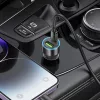HOCO szivargyújtó töltő adapter USB-A + Type-C bemenettel + Type-C - Lightning kábel - 43W - HOCO NZ12A Dual Port Fast Charging Set - fekete