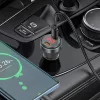 HOCO szivargyújtó töltő adapter 2xType-C bemenettel + Type-C - Type-C kábel - 60W - HOCO NZ12C Dual Port Fast Charging Set - fekete