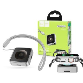   HOCO mágneses vezeték nélküli töltő Apple iWatch órához - HOCO CW55 Magnetic    Wireless Charger - ezüst
