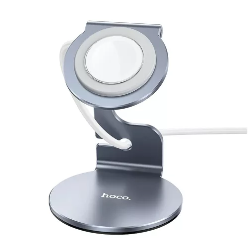 HOCO asztali állvány iWatch mágneses vezeték nélküli töltőhöz - HOCO HD7 iWatch Charging Desktop Stand - szürke