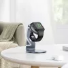 HOCO asztali állvány iWatch mágneses vezeték nélküli töltőhöz - HOCO HD7 iWatch Charging Desktop Stand - szürke