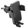 HOCO univerzális szellőzőrácsba illeszthető autós tartó 4,5-7 '' méretű         készülékekhez - HOCO H36 Air Outlet Car Holder - fekete