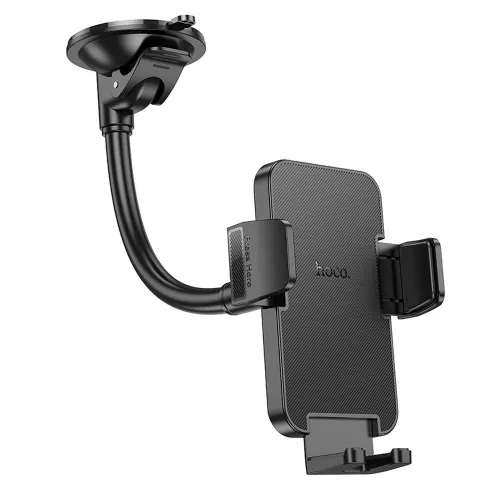 HOCO univerzális műszerfalra/szélvédőre helyezhető autós tartó 4,5-7 '' méretű készülékekhez - HOCO H38 Car Holder - fekete