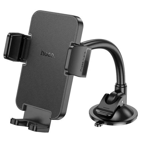 HOCO univerzális műszerfalra/szélvédőre helyezhető autós tartó 4,5-7 '' méretű készülékekhez - HOCO H38 Car Holder - fekete